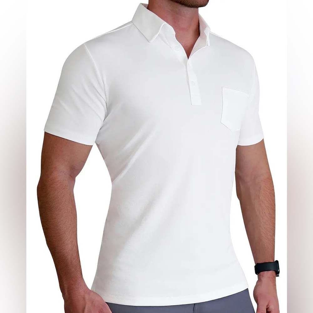 ❗️State & Liberty "The Noah" White Pique Polo